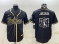 Men's Las Vegas Raiders Bo Jackson Black Player Game Jersey Joint Edition