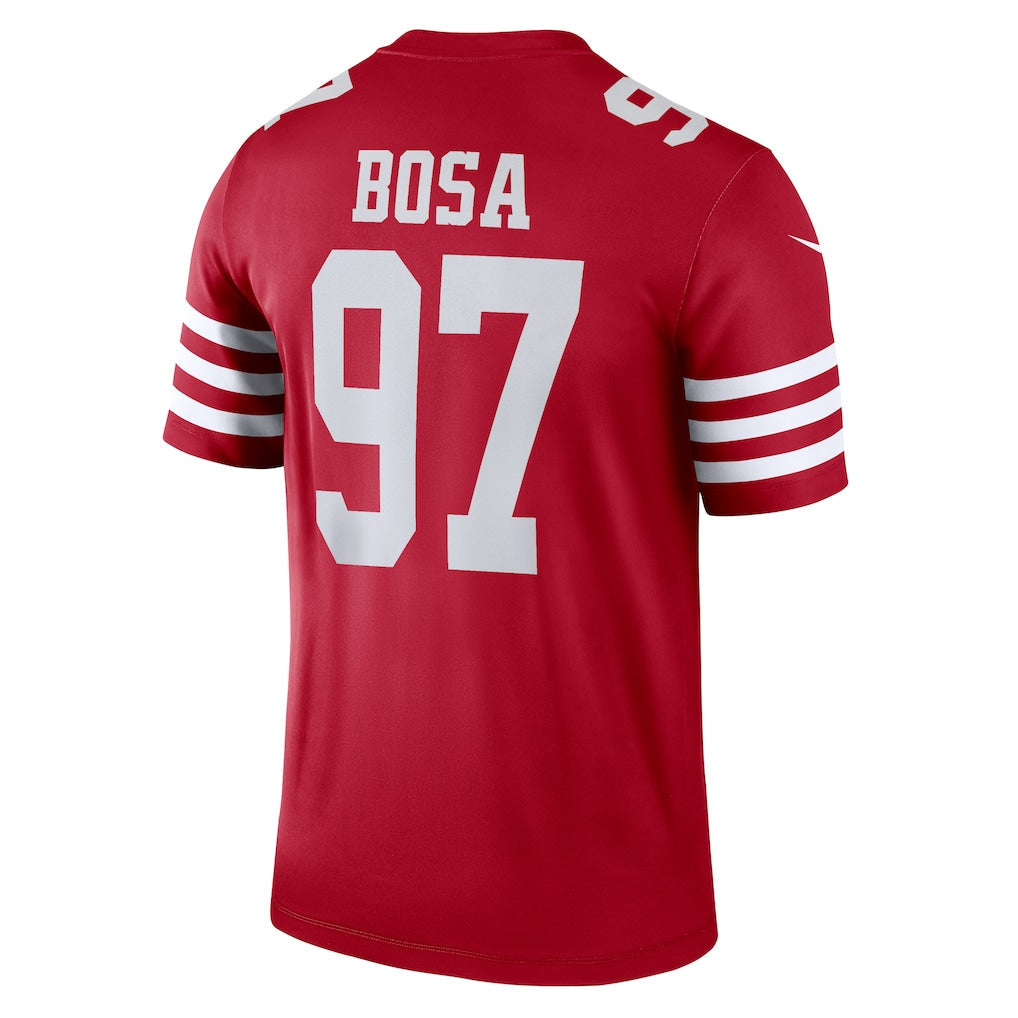 SF.49ers #97 Nick Bosa Scarlet Legend Player Performance Top Jersey