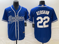 Men's Los Angeles Dodgers Clayton Kershaw #22 Royal Player Jersey1 Joint Edition
