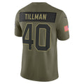 A.Cardinals #40 Pat Tillman Olive 2025 Salute to Service Retired Limited Jersey