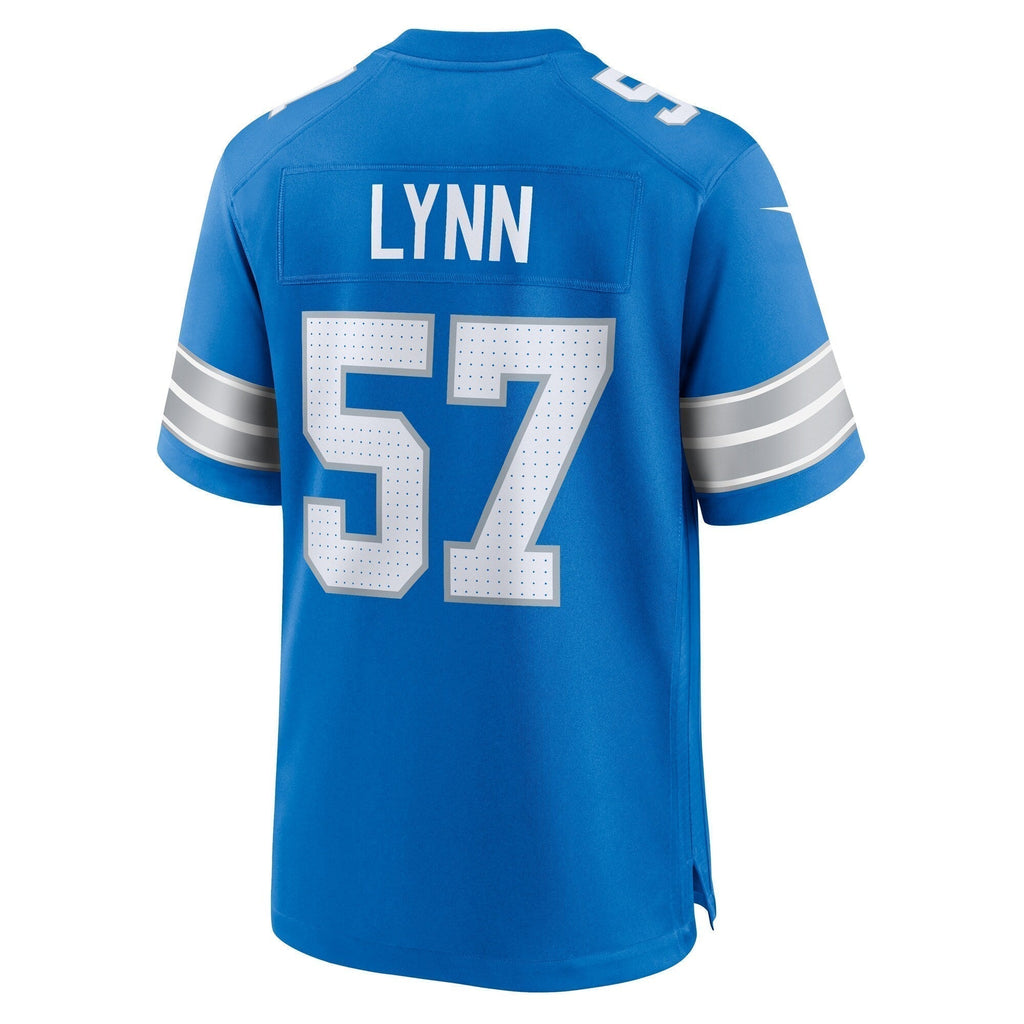 Nate Lynn Detroit Lions  Game Jersey -  Blue