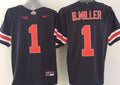 Men's Ohio State Buckeyes Braxton Miller Black Player Jersey