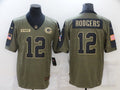 Men's Green Bay Packers Aaron Rodgers Brown Game Player Jersey