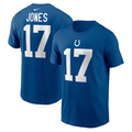 Men's Indianapolis Colts Daniel Jones  Royal Name & Number T-Shirt
