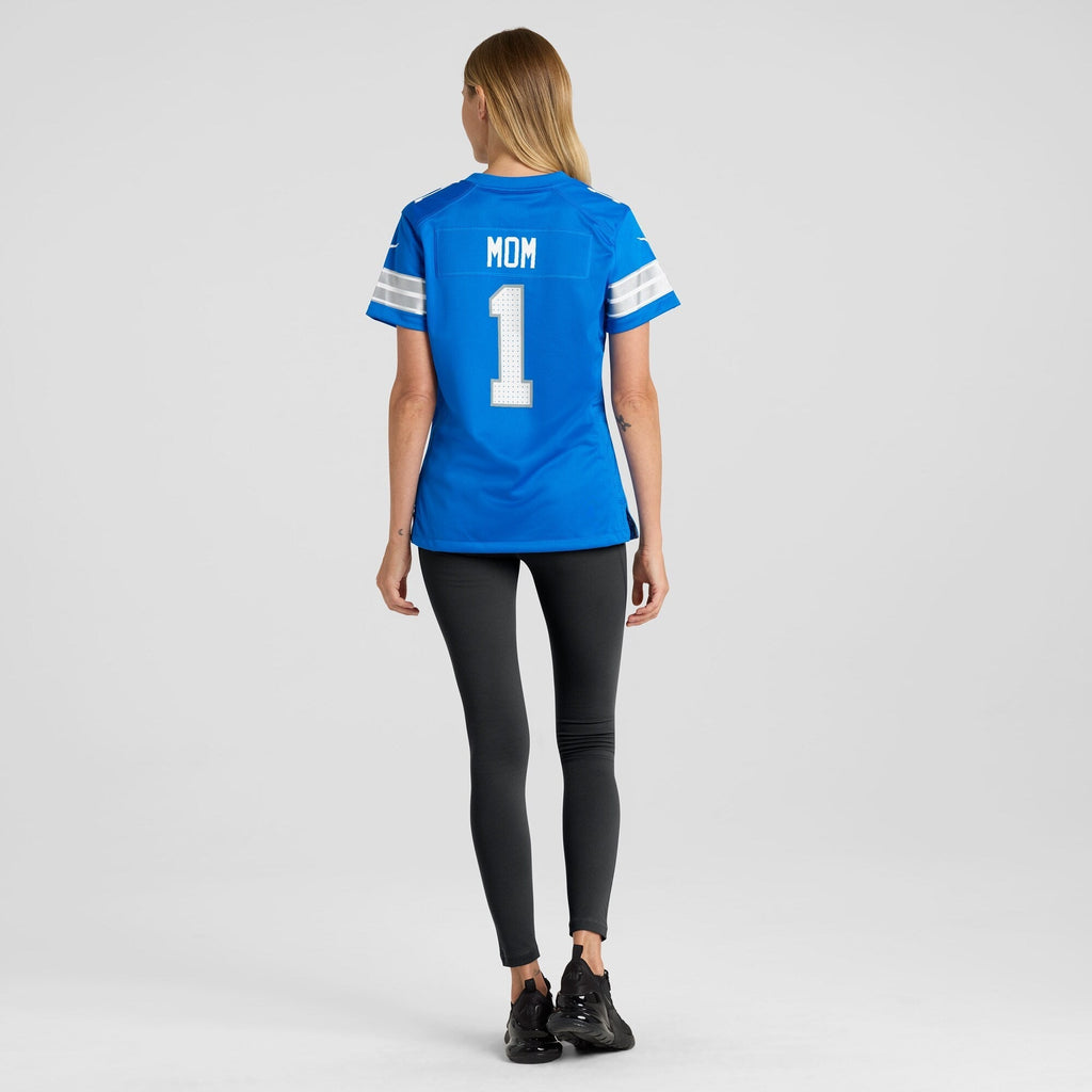 Number 1 Mom Detroit Lions  Game Jersey - Blue