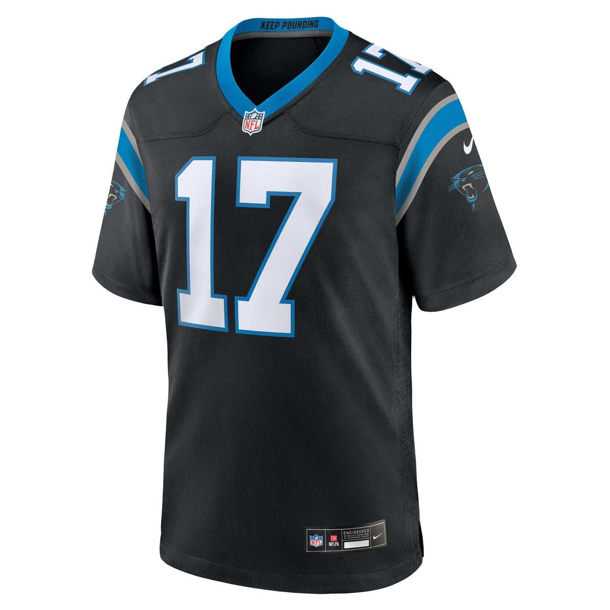 DJ Chark Jr. Carolina Panthers Game Jersey - Black