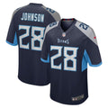 Chris Johnson Tennessee Titans  Retired   Game Jersey - Navy