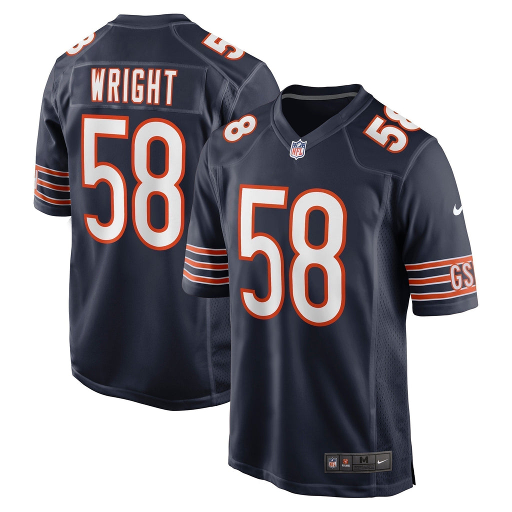 Darnell Wright Chicago Bears  Game Jersey - Navy