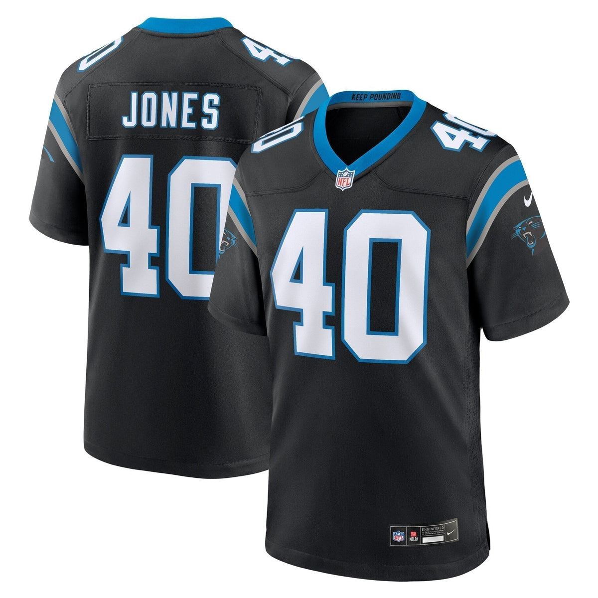 Deion Jones Carolina Panthers  Game Jersey -  Black