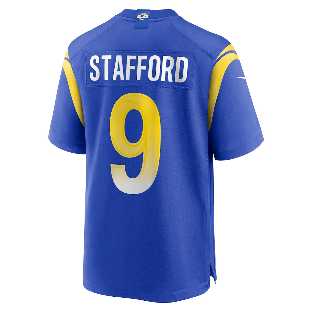 LA.Rams #9 Matthew Stafford Royal Player Game Jersey