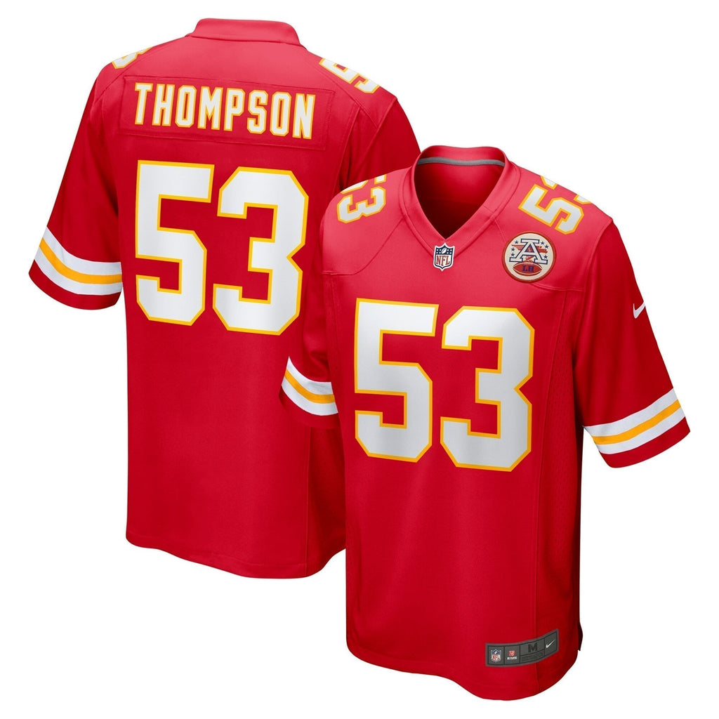 BJ Thompson Kansas City Chiefs   Game Jersey -  Red
