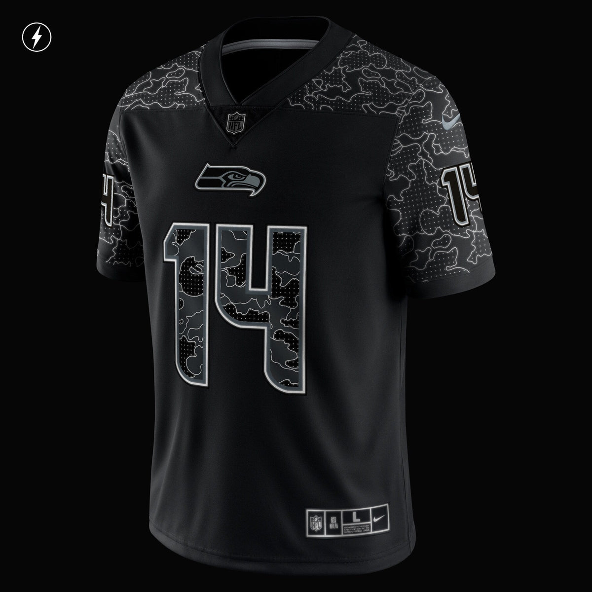 DK Metcalf Seattle Seahawks  RFLCTV Limited Jersey - Black