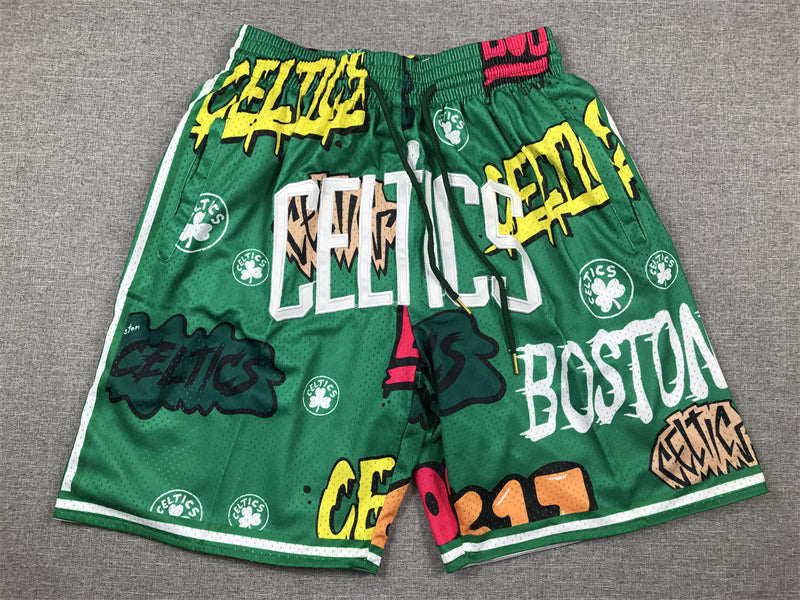 Pocket pants Celtics Graffiti Green