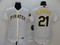 Men's Pittsburgh Pirates Roberto Clemente #21 White Stitched Jersey1