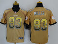 Men's Pittsburgh Steelers Heath Miller #83 Gold Game Player Jerseys