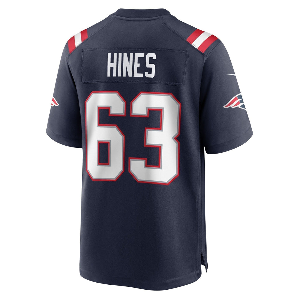 Chasen Hines New England Patriots  Game   Jersey - Navy