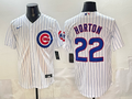 Men's Chicago Cubs Matt Shaw Horton #22 White Home Replica Jersey