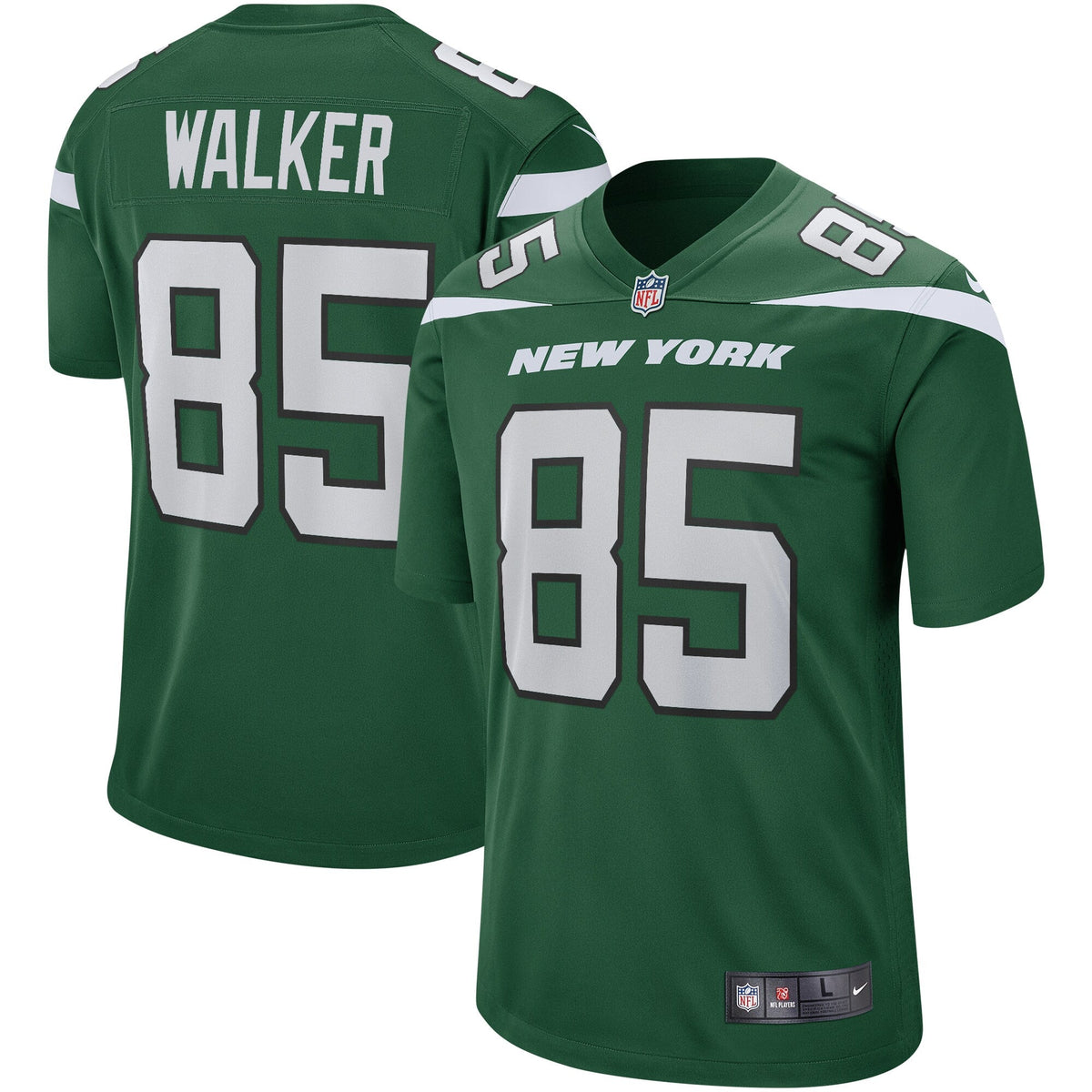 Wesley Walker New York Jets  Game Retired   Jersey - Gotham Green
