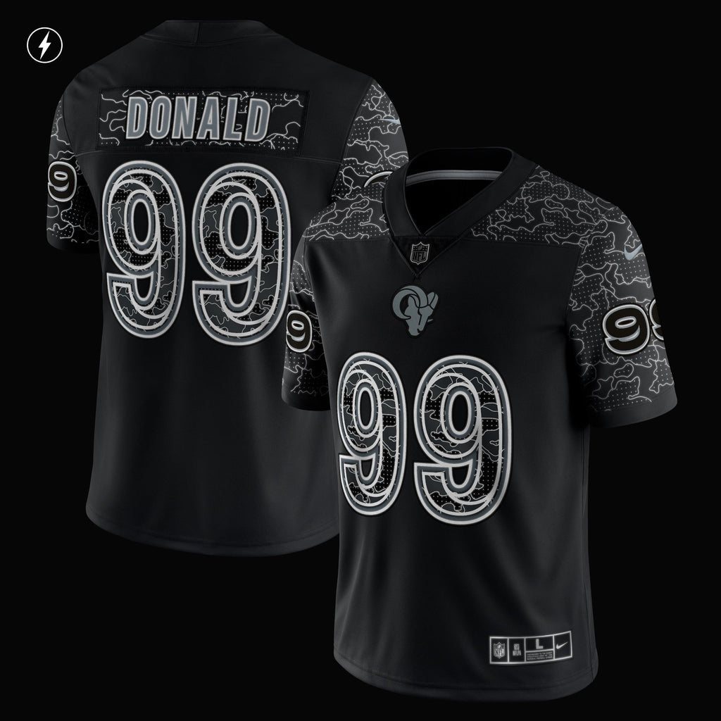 Aaron Donald Los Angeles Rams  RFLCTV Limited Jersey - Black