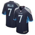 Malik Willis Tennessee Titans    Game Jersey - Navy