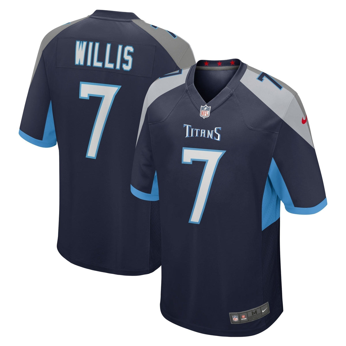 Malik Willis Tennessee Titans    Game Jersey - Navy