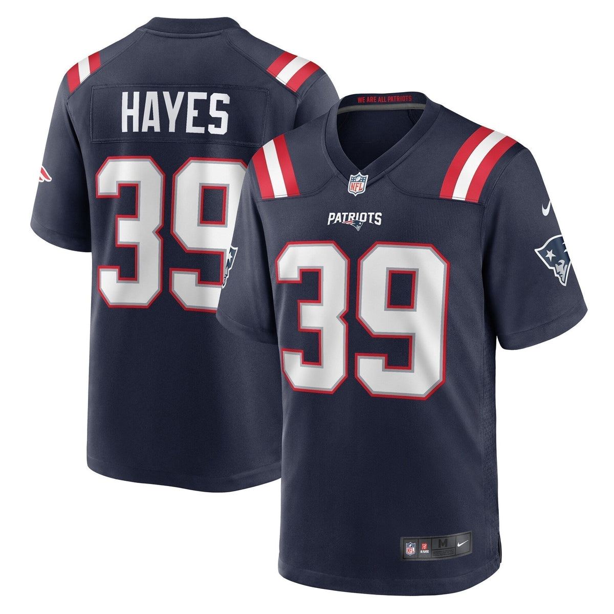 Tae Hayes New England Patriots  Home Game   Jersey - Navy