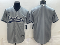Men's Dallas Cowboys Gray Player Blank Jersey