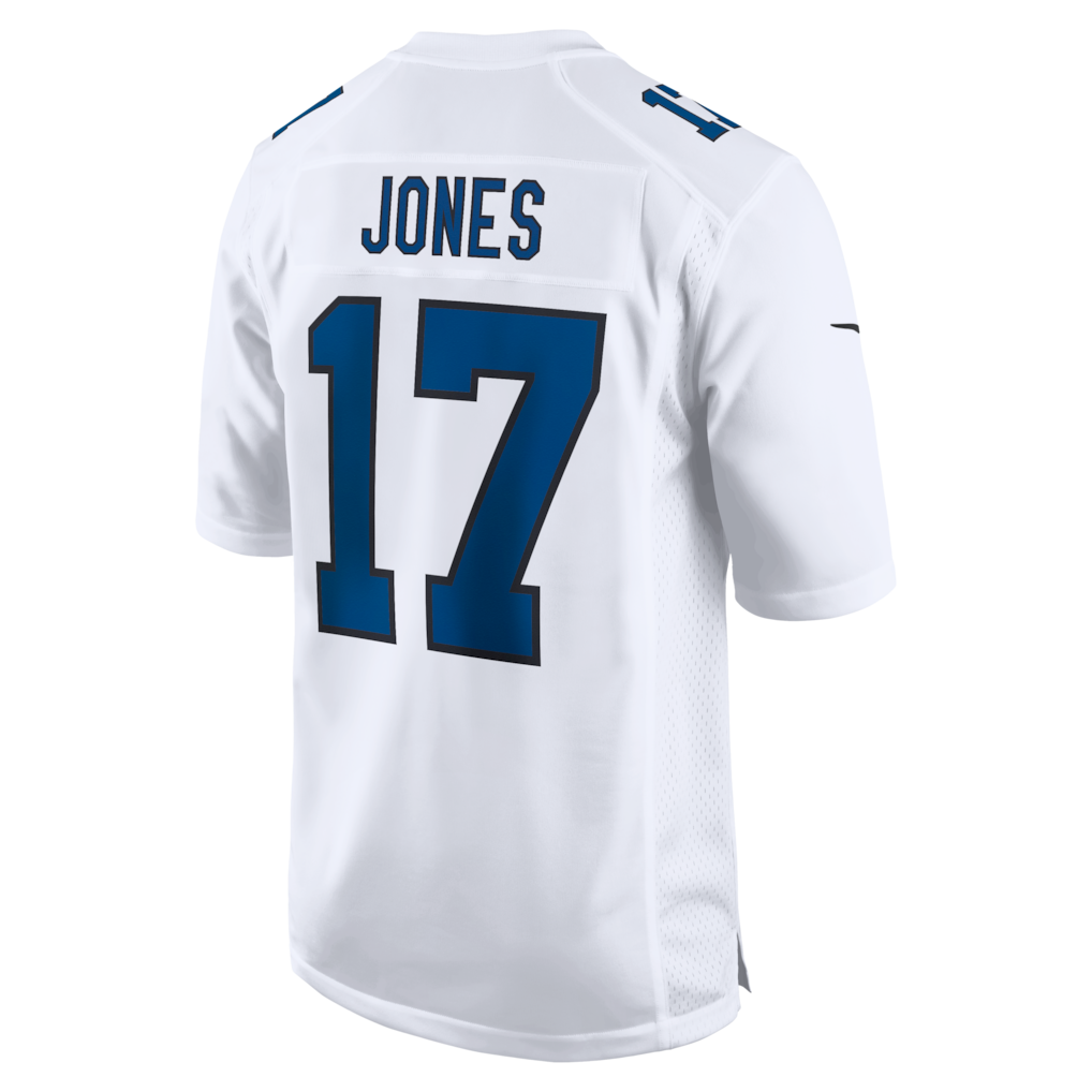 IN.Colts #17 Daniel Jones Tundra White Fashion Game Jersey