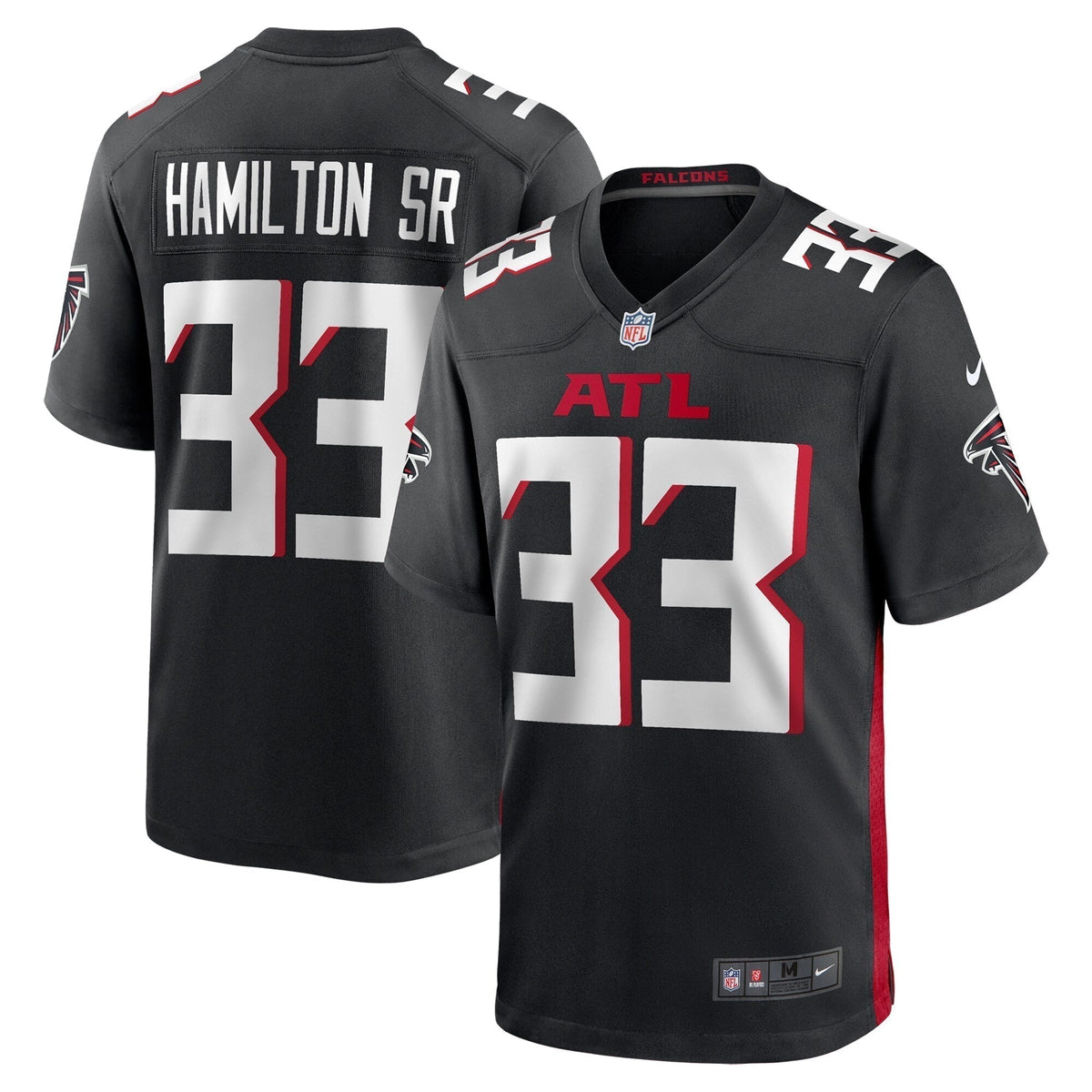 Antonio Hamilton Sr. Atlanta Falcons  Team Game Jersey -  Black