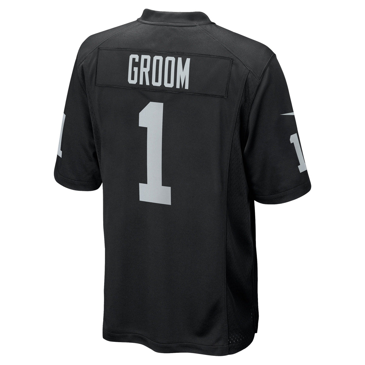 Number 1 Groom Las Vegas Raiders  Game Jersey - Black