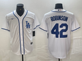 Men's Los Angeles Dodgers Jackie Robinson White Limited Player Jersey