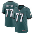 Mekhi Becton Philadelphia Eagles  Team Game Jersey - Midnight Green
