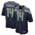 Men's Seattle Seahawks Sam Darnold  College Navy Super Bowl LX Patch Game Jersey