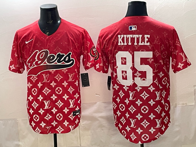 Men's San Francisco 49ers George Kittle #85 Red Alternate Game Jersey