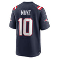 NE.Patriots #10 Drake Maye Navy Player Game Jersey