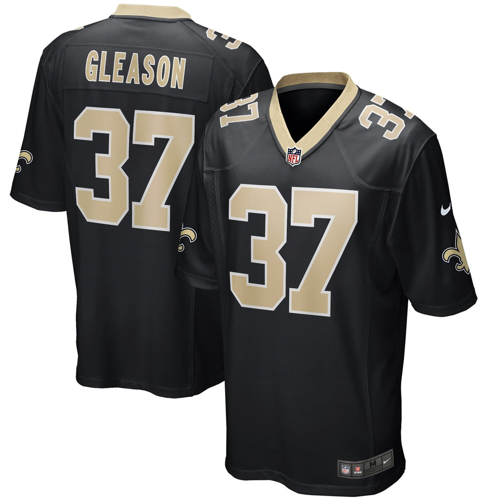 Steve Gleason New Orleans Saints  Game Retired   Jersey - Black
