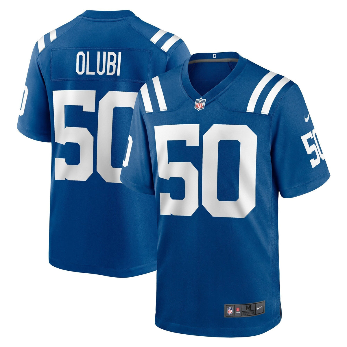 Segun Olubi Indianapolis Colts  Game   Jersey - Royal