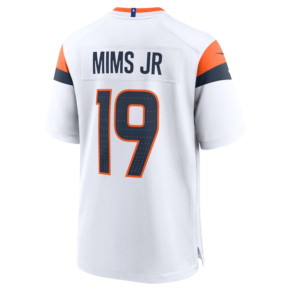 D.Broncos #19 Marvin Mims Jr White Game Jersey