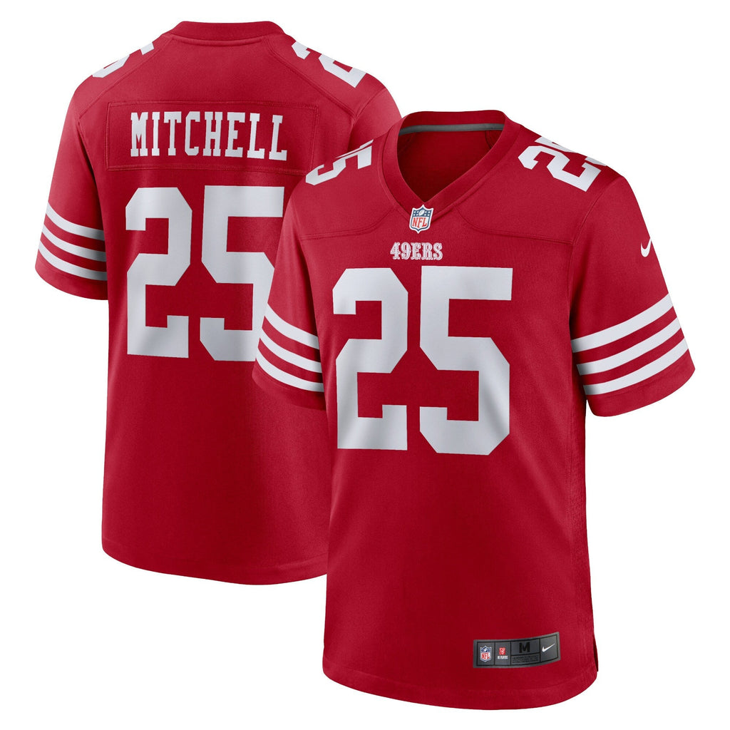 Elijah Mitchell San Francisco 49ers  Team   Game Jersey - Scarlet