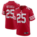 Elijah Mitchell San Francisco 49ers  Team   Game Jersey - Scarlet