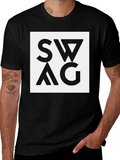 Swag Graphic Tee - Black Cotton Blend