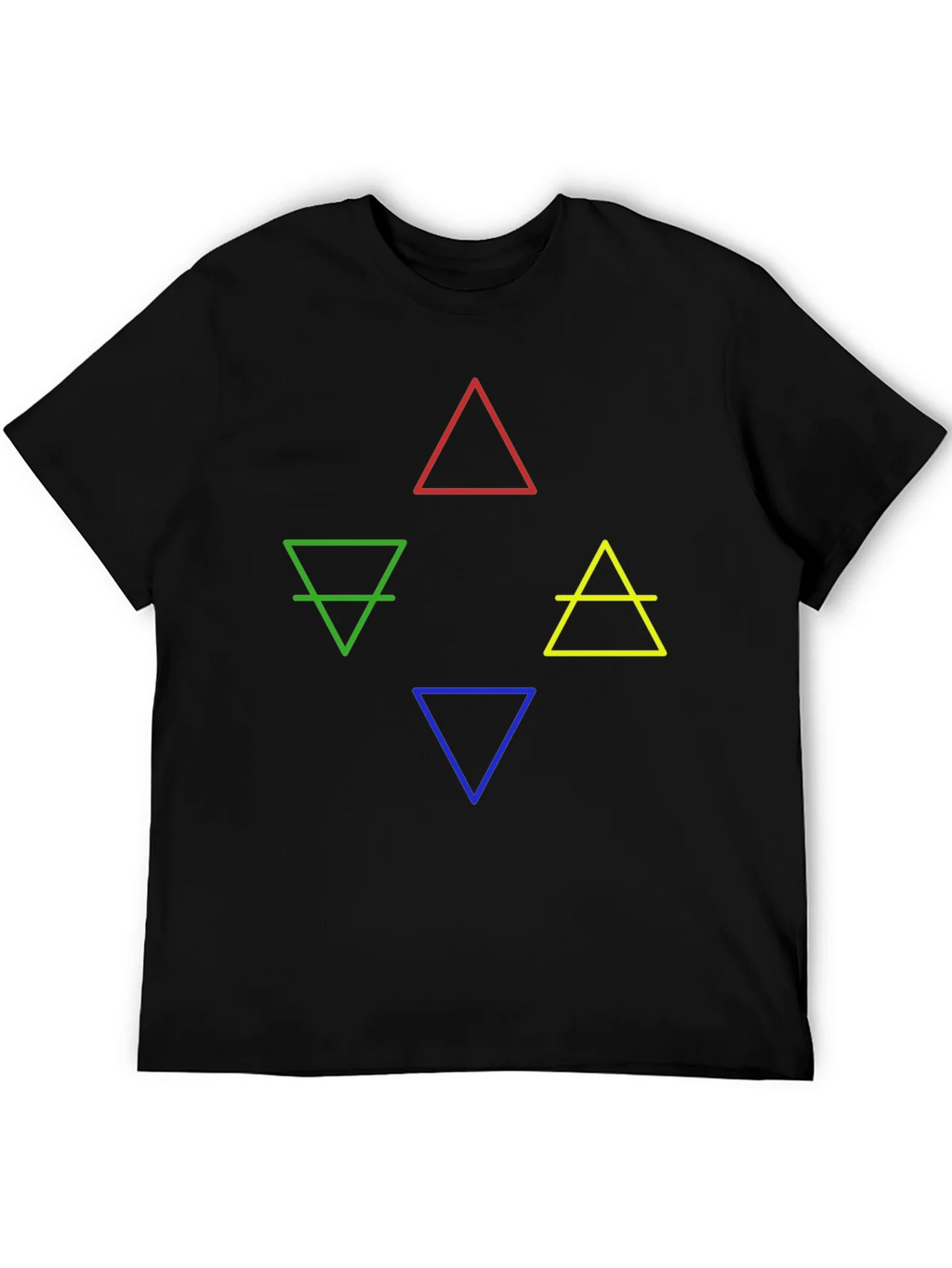 Elements Symbol Graphic T-Shirt - Earth Fire Water Air