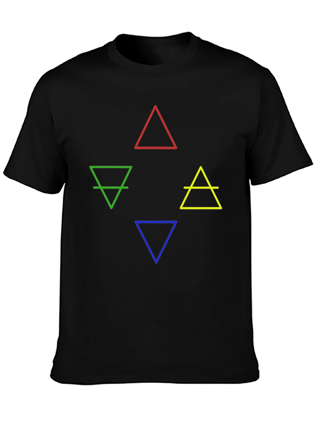 Elements Symbol Graphic T-Shirt - Earth Fire Water Air
