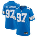 Detroit Lions Aidan Hutchinson Blue Game Jersey