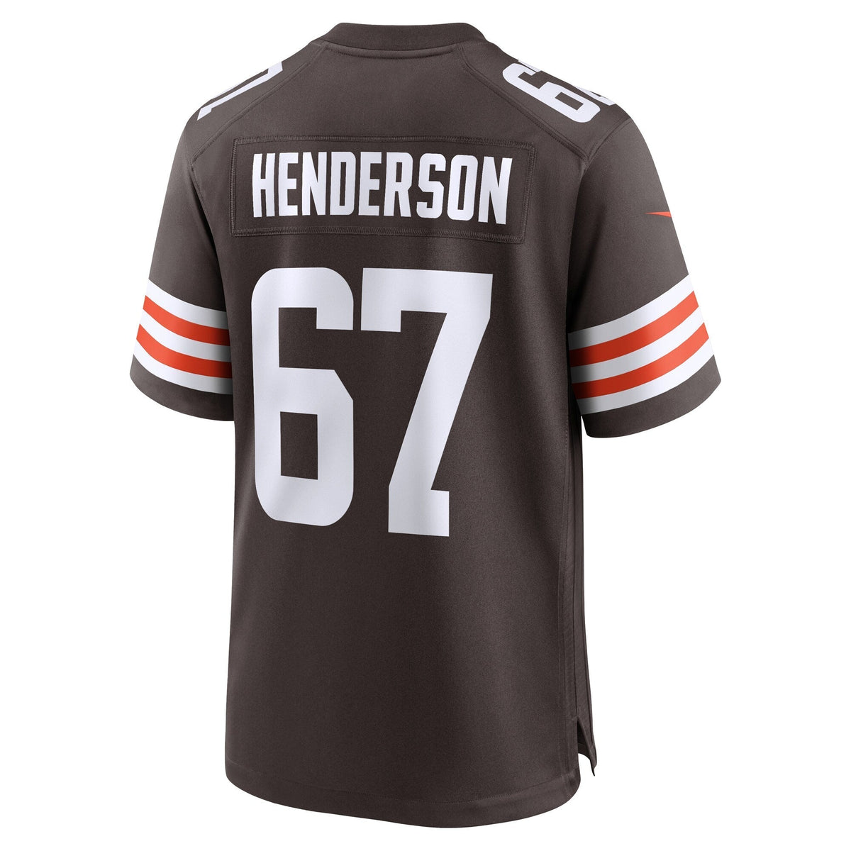 Cleveland Browns LaDarius Henderson Brown Team Game Jersey