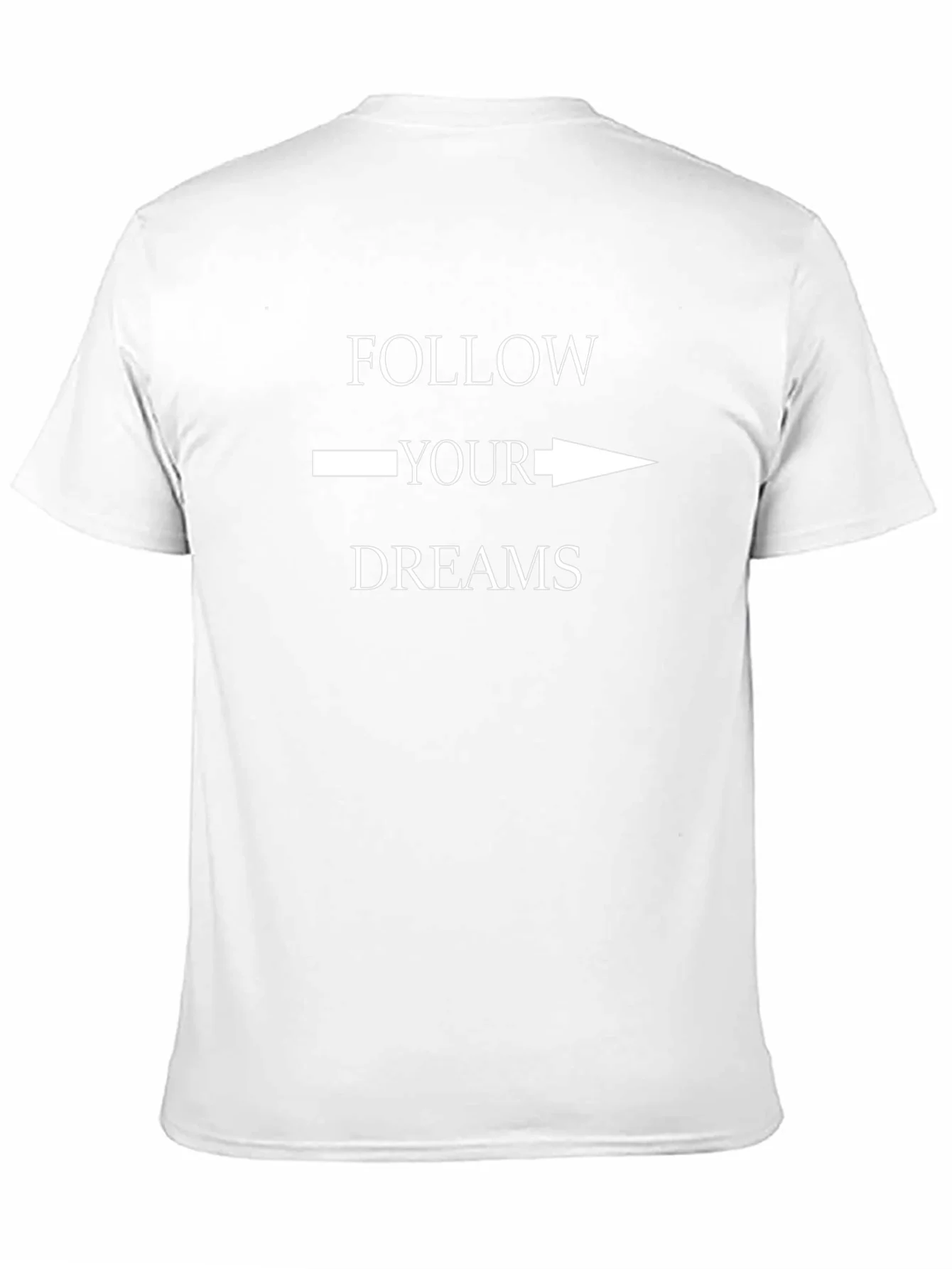 Follow Your Dreams Graphic Tee - Motivational Black T-Shirt