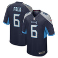 Tennessee Titans Nick Folk Navy Team Game Jersey