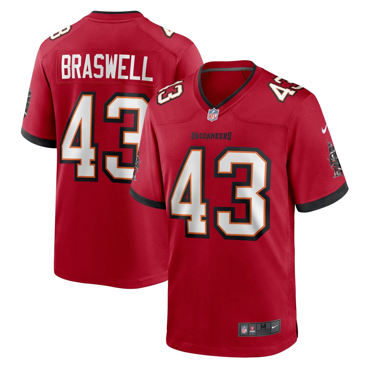 Tampa Bay Buccaneers Chris Braswell Red Game Jersey