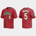 #5 ALEK THOMAS MEXICO BASEBALL 2023 WORLD BASEBALL CLASSIC REPLICA JERSEY C RED Stitches Baseball Jerseys