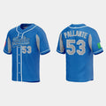 #53 ANDRE PALLANTE ITALY BASEBALL 2023 WORLD BASEBALL CLASSIC JERSEY C ROYAL Stitches Baseball Jerseys